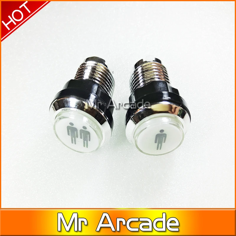 Free shipping CHROME Plated illuminated 12v LED Arcade Push Button with microswitch player 1 and 2 1pcs
Free shipping CHROME Plated illuminated 12v LED Arcade Push Button with microswitch player 1 and 2 1pcs