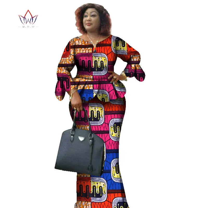African Wax Print Two Piece Set 2018 Bazin Riche African Clothes for Women Ruffles Petal Sleeve Crop Top and Skirt Sets WY1068
African Wax Print Two Piece Set 2018 Bazin Riche African Clothes for Women Ruffles Petal Sleeve Crop Top and Skirt Sets WY1068