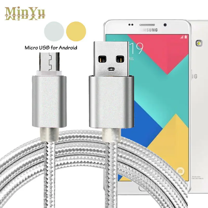 

1M Nylon 5Pin Micro USB Data Sync & Charge Cable for Samsung Galaxy Tab S2 8.0 SM-T719 / S4 S3 S2 E7 E5 A7 A5 2016 Note 5 4 2