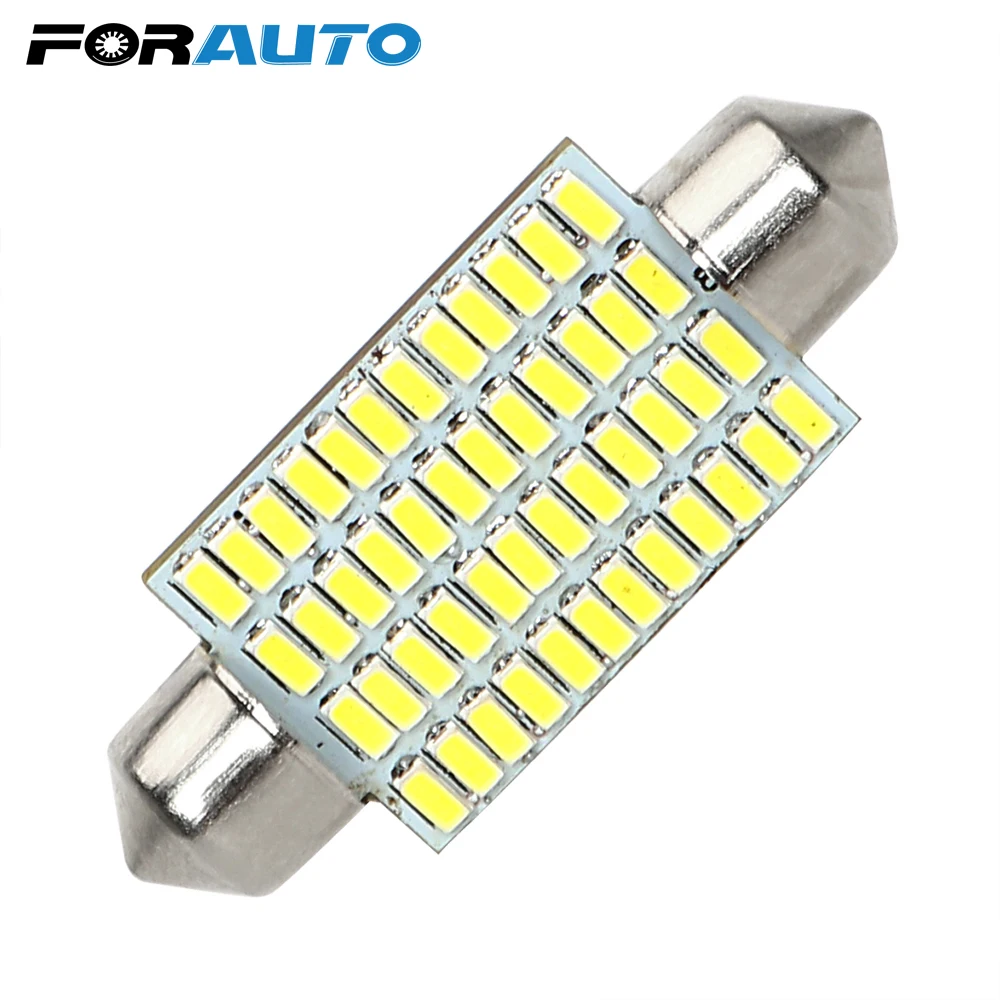 FORAUTO 3014 Car Dome Lamp 48 SMD LED Registration Number Light C5W 41mm Festoon Car-styling DC 12V Light Source Canbus Light 
FORAUTO 3014 Car Dome Lamp 48 SMD LED Registration Number Light C5W 41mm Festoon Car-styling DC 12V Light Source Canbus Light