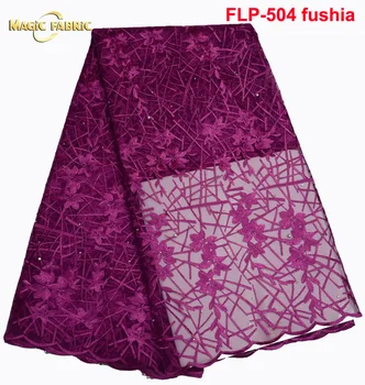 2017 Latest African French Lace Fabric High Quality African Tulle Lace Fabric For Wedding 5yards/pc FLP-504
2017 Latest African French Lace Fabric High Quality African Tulle Lace Fabric For Wedding 5yards/pc FLP-504
