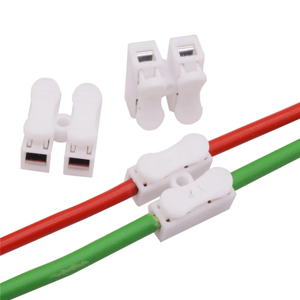 50x 2p Spring Connector Wire With No Welding No Screws Quick Connector Cable Clamp Terminal Block 2 Way Easy Fit For Led Strip
50x 2p Spring Connector Wire With No Welding No Screws Quick Connector Cable Clamp Terminal Block 2 Way Easy Fit For Led Strip