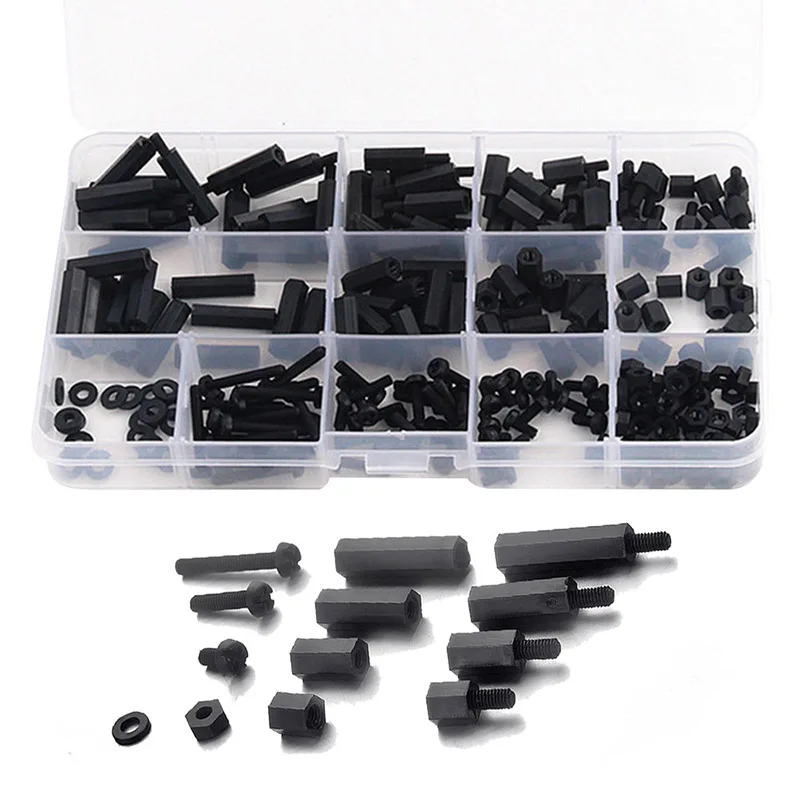 260Pcs/Box Spacer Hex Column Screw Nut Kit Assortment M3 Standoffs Threaded Pillar Repair Tool --M25
260Pcs/Box Spacer Hex Column Screw Nut Kit Assortment M3 Standoffs Threaded Pillar Repair Tool --M25