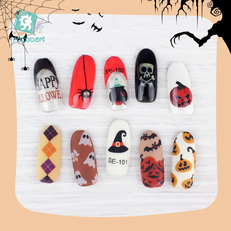 Rocooart Halloween Party Nail Art Stickers DIY Adhesive Nail Wraps Skull Pumpkin Spider Nail Art Decoration Make Up Foil Tooling
Rocooart Halloween Party Nail Art Stickers DIY Adhesive Nail Wraps Skull Pumpkin Spider Nail Art Decoration Make Up Foil Tooling