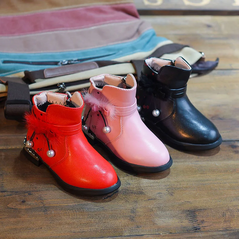 2018 New Girls Boots Flowers Soft Sneakers Child Snow Boots Pu Leather Children Shoes Black Pink Red 27-37 Kids Shoes
2018 New Girls Boots Flowers Soft Sneakers Child Snow Boots Pu Leather Children Shoes Black Pink Red 27-37 Kids Shoes