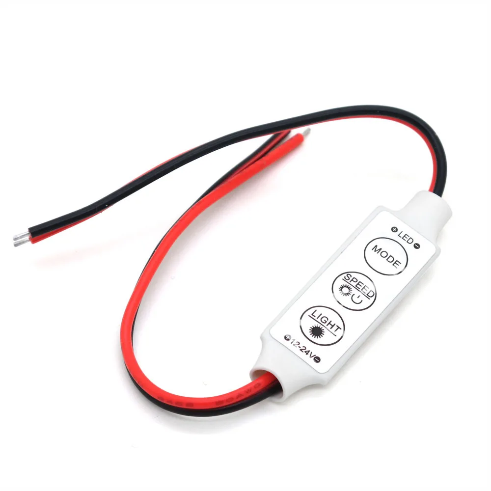 New Dimmer Controller Switch DC 12V 24V 3 Keys For Single Color 5050 3528 5630 5730 Led Strip Lamps Light
New Dimmer Controller Switch DC 12V 24V 3 Keys For Single Color 5050 3528 5630 5730 Led Strip Lamps Light