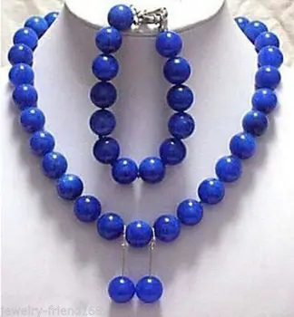 Wholesale price 16new ^^^^Jewelry genuine 12mm blue stone Necklace bracelet earring sets
Wholesale price 16new ^^^^Jewelry genuine 12mm blue stone Necklace bracelet earring sets