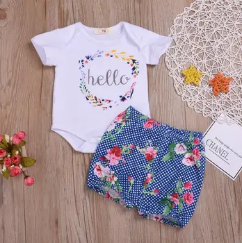 Newborn Baby Girl Clothes Short Sleeve Tops Bodysuist Floral Shorts 2pcs Outfit Set Clothing Girl
Newborn Baby Girl Clothes Short Sleeve Tops Bodysuist Floral Shorts 2pcs Outfit Set Clothing Girl