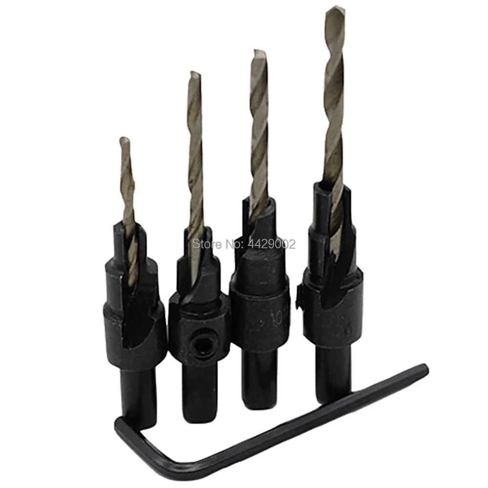 4pcs Quick Change Drill Countersink Bit Set Wood Countersinking Wood Screw Countersunk Woodworking Drilling Hole Reamer Taper
4pcs Quick Change Drill Countersink Bit Set Wood Countersinking Wood Screw Countersunk Woodworking Drilling Hole Reamer Taper
