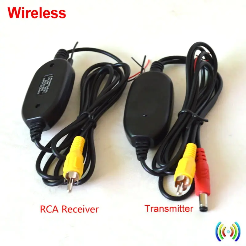 2.4G Wireless RCA Video Transmitter Receiver Kit for Car DVD Monitor Screen Rear View Reverse Backup Parking Rearview Camera
2.4G Wireless RCA Video Transmitter Receiver Kit for Car DVD Monitor Screen Rear View Reverse Backup Parking Rearview Camera