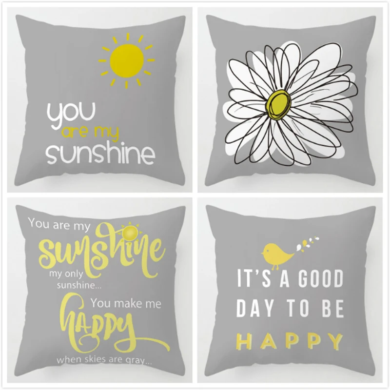Nordic Gray And Yellow Cushion Cover Daisy Pillow Case Cushion Case Home Sofa Decorative Pillowcase 45*45cm kussensloop
Nordic Gray And Yellow Cushion Cover Daisy Pillow Case Cushion Case Home Sofa Decorative Pillowcase 45*45cm kussensloop