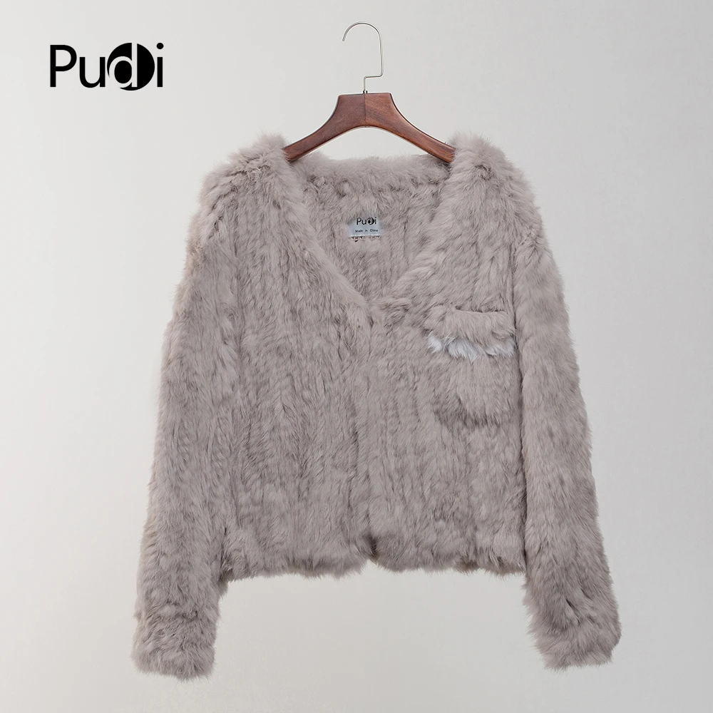 Pudi CT804 women's real rabbit fur knit warm coat girl's winter jackets sweaters fashion double colors coats
Pudi CT804 women's real rabbit fur knit warm coat girl's winter jackets sweaters fashion double colors coats