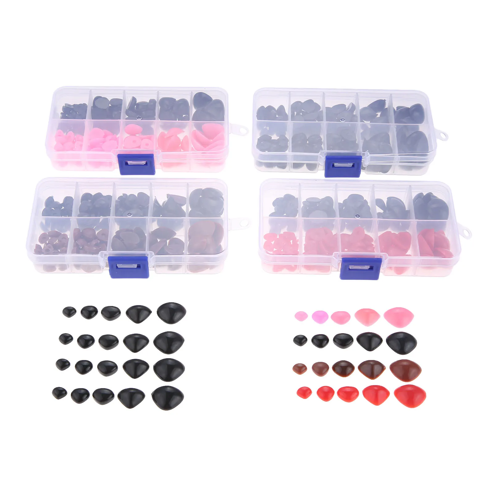 150Pcs Plastic Round Flat Eyes Triangle Nose Plastic Eyes for Dolls Making Toys Teddy Bear Dolls Eyes DIY Handmade Accessories
150Pcs Plastic Round Flat Eyes Triangle Nose Plastic Eyes for Dolls Making Toys Teddy Bear Dolls Eyes DIY Handmade Accessories