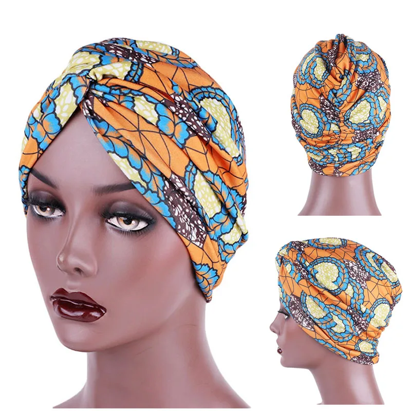 New Elastic Women Cotton Knotted Turban Hat African print turban twist headwrap headscarf hijab Cancer Chemo Beanies Cap
New Elastic Women Cotton Knotted Turban Hat African print turban twist headwrap headscarf hijab Cancer Chemo Beanies Cap