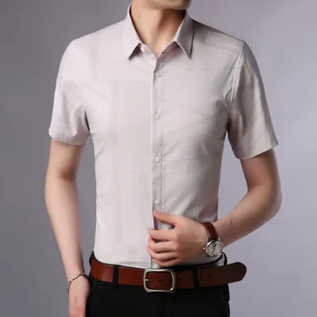 Europe New 2018 Summer Mens Fashion Single Breasted Turn Down Collar Business Cotton Blouse Male Casual Wrinkle-Free Shirt Tops
Europe New 2018 Summer Mens Fashion Single Breasted Turn Down Collar Business Cotton Blouse Male Casual Wrinkle-Free Shirt Tops