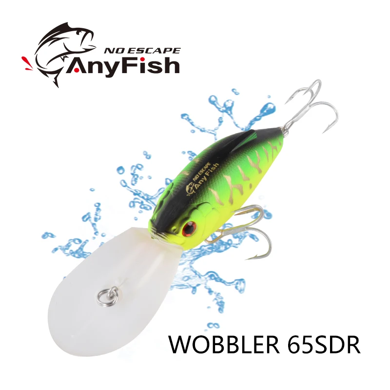 ANYFISH воблер 65SDR рыболовные приманки глубина погружения 4 м жесткие 3D глаза