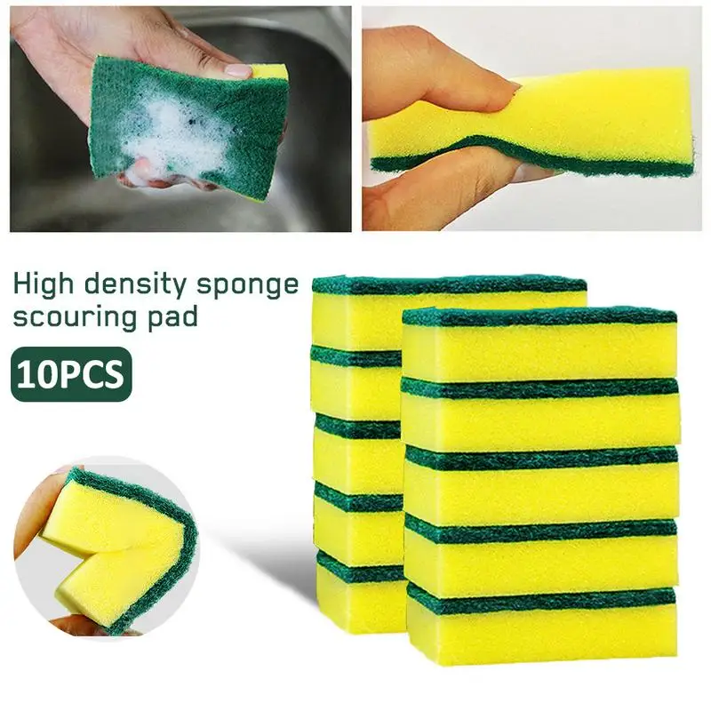 10PCS Cleaning Sponges Scouring Pads Magic Dishwashing Brushes Decontamination Wiping Sponges Kitchen Cleaning Tools
10PCS Cleaning Sponges Scouring Pads Magic Dishwashing Brushes Decontamination Wiping Sponges Kitchen Cleaning Tools