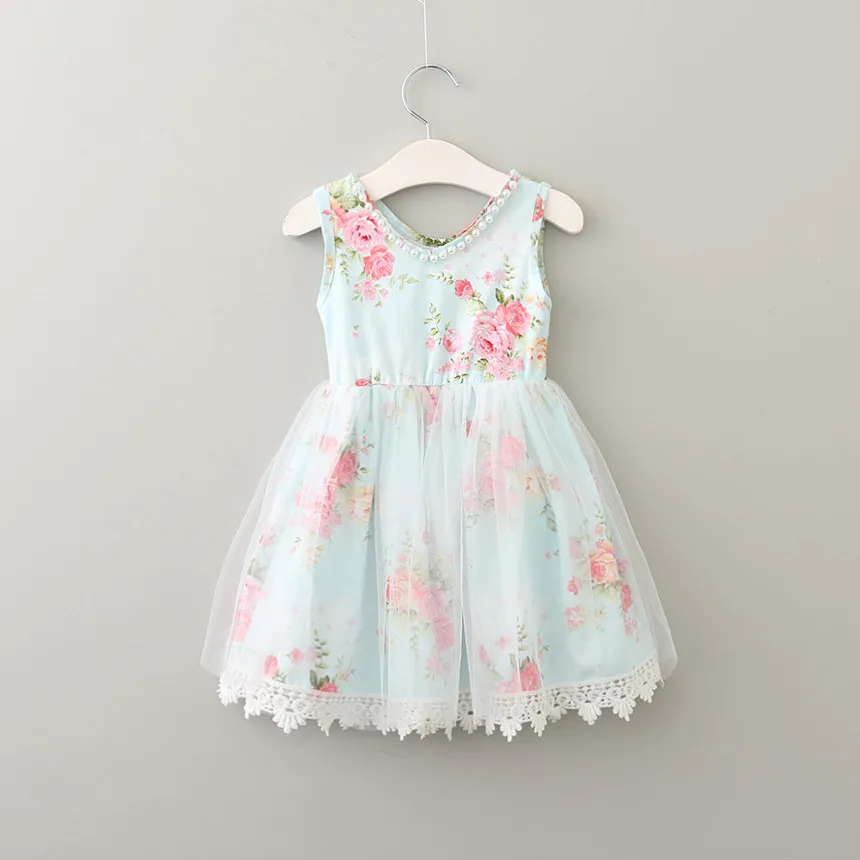 2017 Summer Children's Floral Dress Kids Girls Flower Lace Princess Dresses with Pearl
2017 Summer Children's Floral Dress Kids Girls Flower Lace Princess Dresses with Pearl