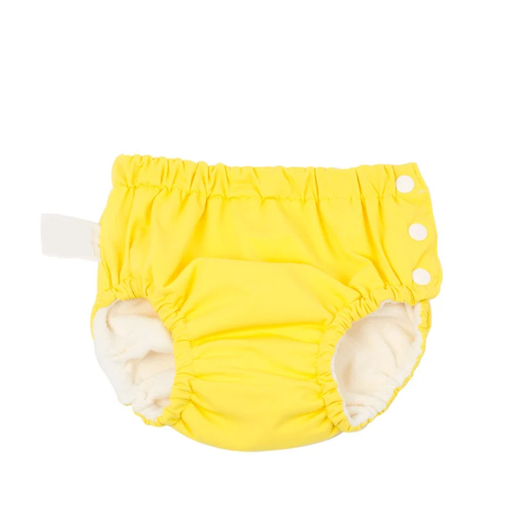 Baby Girls Swimsuit Yellow Washable waterproof