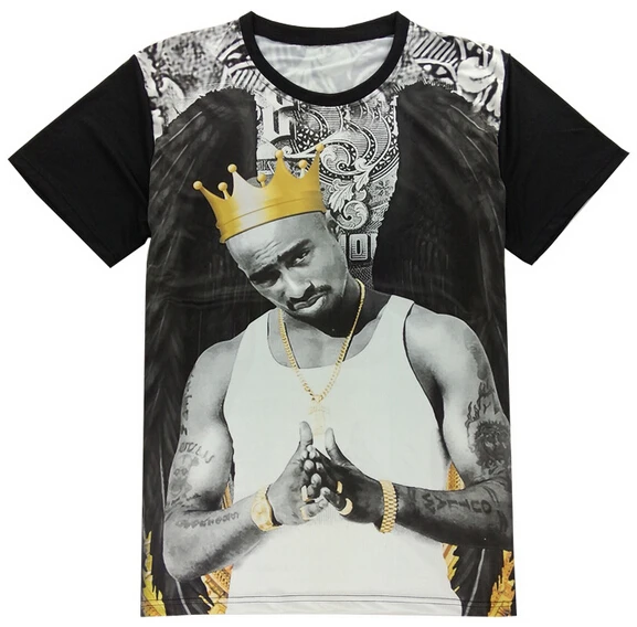 Fashion Rap godfather 2pac tupac 3d t-shirt men/woman Casual Tees tshirt hip hop tops camisa masculin plus size M-XXL
Fashion Rap godfather 2pac tupac 3d t-shirt men/woman Casual Tees tshirt hip hop tops camisa masculin plus size M-XXL