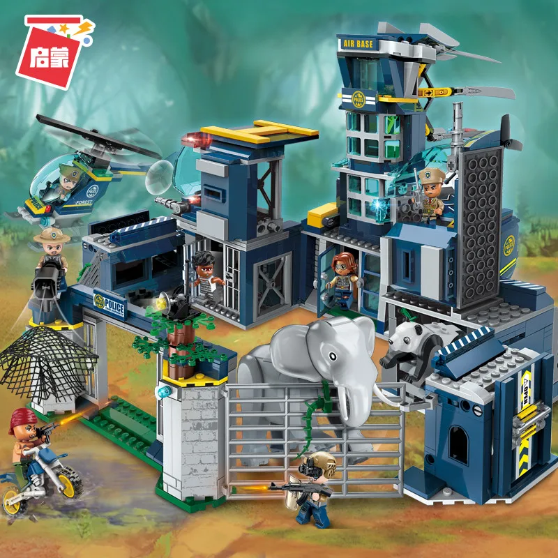 Enlighten Building Block City Forest Police Helicopter Headquarters Mobile Fortress MOC Educational Bricks Toy Boy Gift-No Box
Enlighten Building Block City Forest Police Helicopter Headquarters Mobile Fortress MOC Educational Bricks Toy Boy Gift-No Box