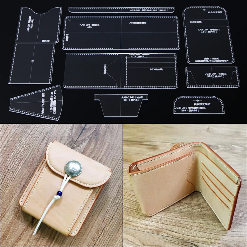 1Set Acrylic Laser Leather Template DIY Leathercraft Cutting Women Short Wallet 9*11.5*2cm
1Set Acrylic Laser Leather Template DIY Leathercraft Cutting Women Short Wallet 9*11.5*2cm