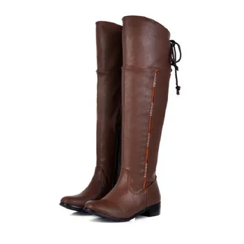 Black Brown Classic Flat Riding Boots Women Lace Up Vogue Long Knight Boots For Women Spring Autumn Shoes Round Toe SIZE 63
Black Brown Classic Flat Riding Boots Women Lace Up Vogue Long Knight Boots For Women Spring Autumn Shoes Round Toe SIZE 63