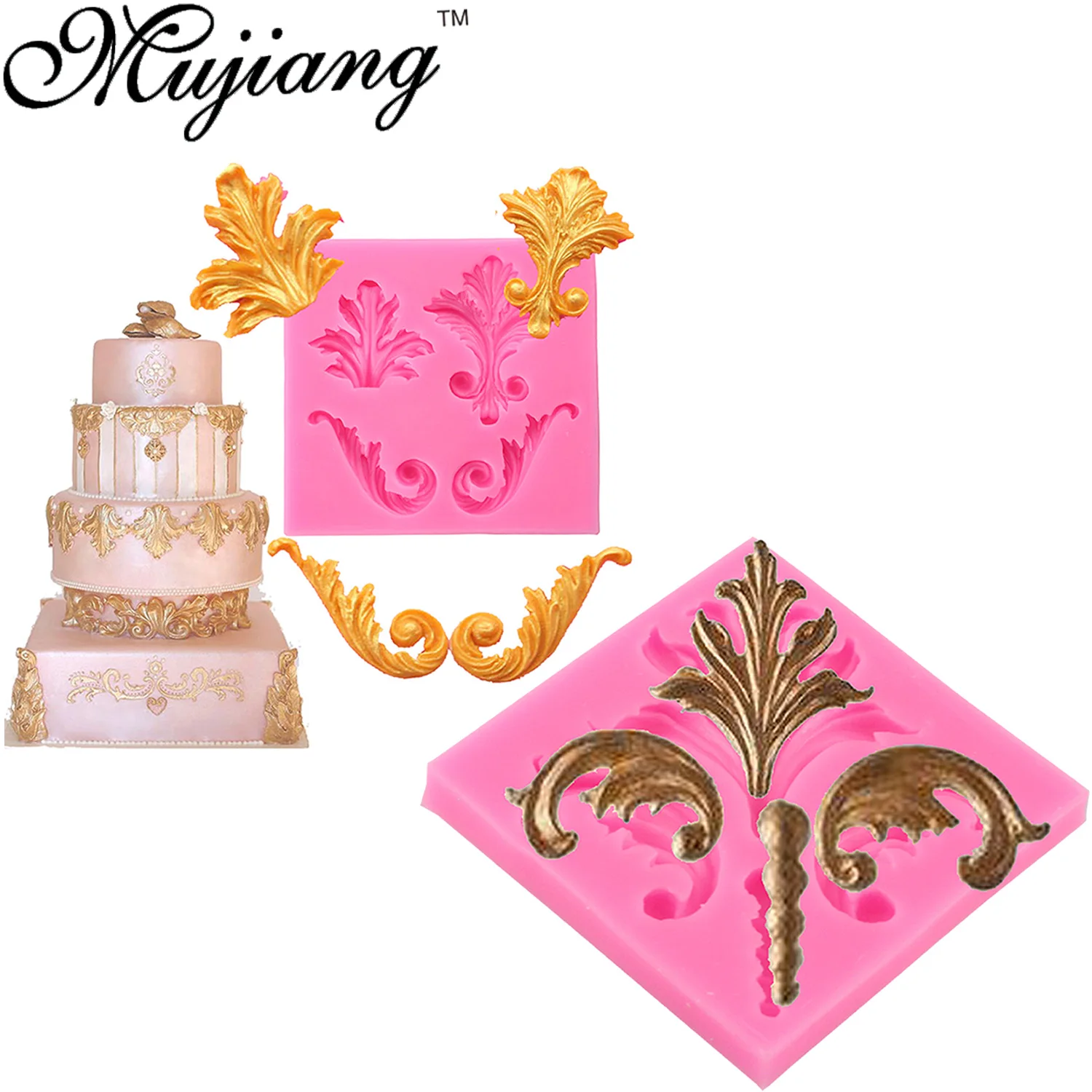 Mujiang DIY 2Pcs/Set Classical Retro Relief Border Silicone Molds Fondant Cake Decorating Tools Chocolate Clay Candy Baking Mold
Mujiang DIY 2Pcs/Set Classical Retro Relief Border Silicone Molds Fondant Cake Decorating Tools Chocolate Clay Candy Baking Mold