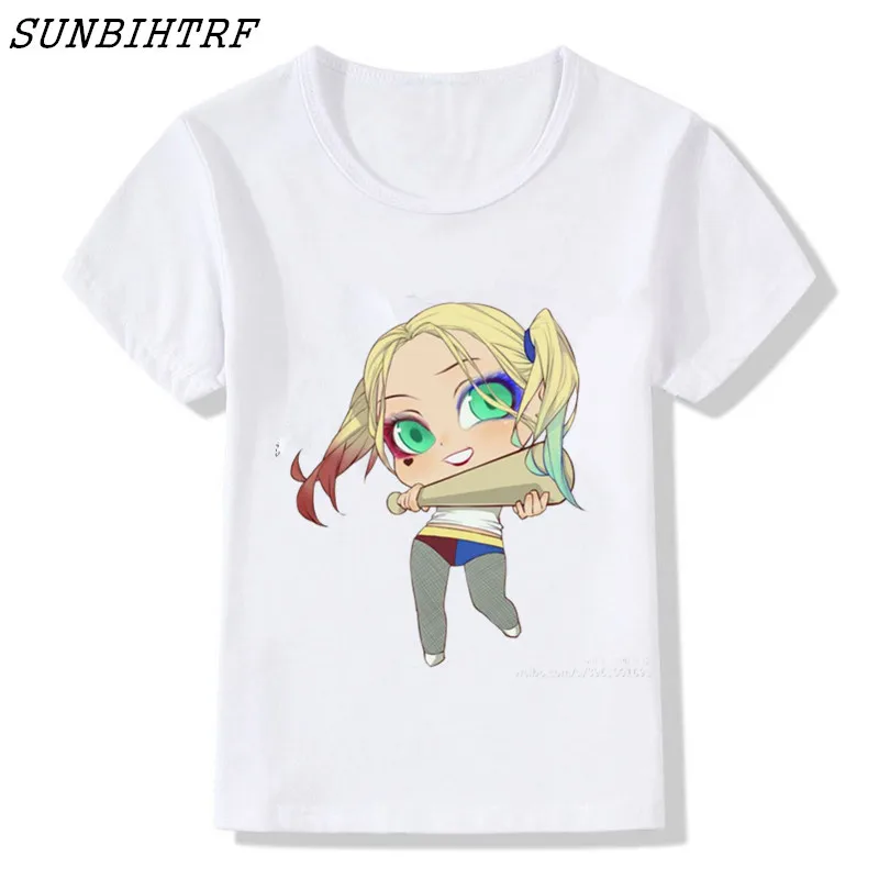 2018 Children Print Suicide Squad Harley Quinn Joker Kids T-shirt O-Neck Short Sleeve COOL Boy/Girl Casual Top Tee Baby T Shirt
2018 Children Print Suicide Squad Harley Quinn Joker Kids T-shirt O-Neck Short Sleeve COOL Boy/Girl Casual Top Tee Baby T Shirt