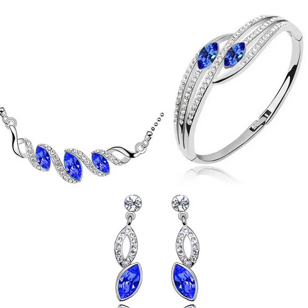New Classic Teardrop Austrian Earring Necklace Bracelet Jewelry Set Gift Jewelry Sets suit tailor-made african beads silver
New Classic Teardrop Austrian Earring Necklace Bracelet Jewelry Set Gift Jewelry Sets suit tailor-made african beads silver