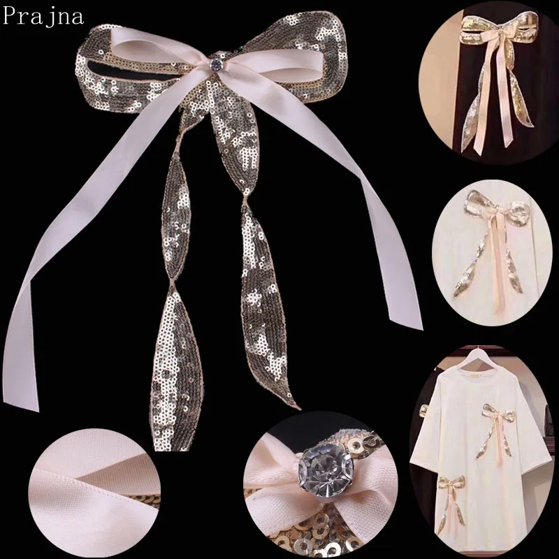 Prajna Bow Patch Sequin Butterfly Patch Sew On 3D Rhinestone Beaded Patches For Clothes Stripes T-shirt Applique Decor Badge DIY
Prajna Bow Patch Sequin Butterfly Patch Sew On 3D Rhinestone Beaded Patches For Clothes Stripes T-shirt Applique Decor Badge DIY