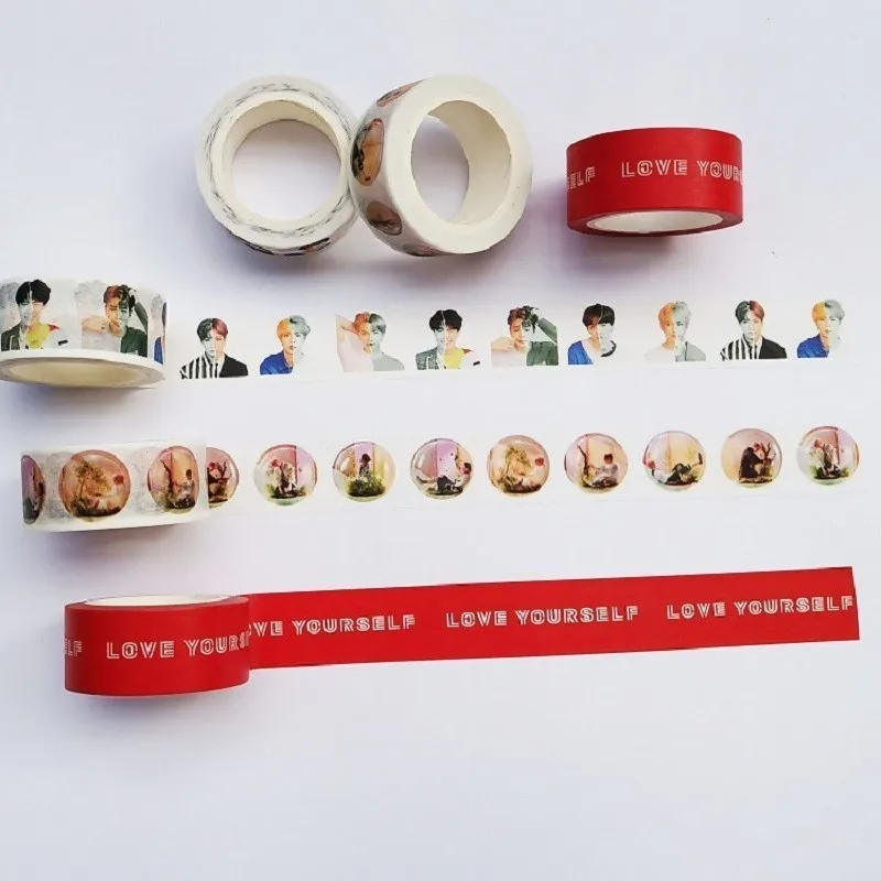 New Arrival Kpop GOT7 WANNA ONE TWICE Cute Washi Tape Paper Masking Scrapbook Notebook Sticker DIY 2CM*10m 1 Pcs
New Arrival Kpop GOT7 WANNA ONE TWICE Cute Washi Tape Paper Masking Scrapbook Notebook Sticker DIY 2CM*10m 1 Pcs