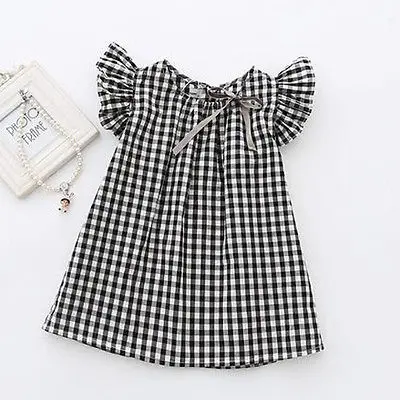 2017 New Summer Children Girls Ruffle Sleeve Princess Dress Toddler Kids Baby Party Pageant Floral Dress Plaid Clothes
2017 New Summer Children Girls Ruffle Sleeve Princess Dress Toddler Kids Baby Party Pageant Floral Dress Plaid Clothes