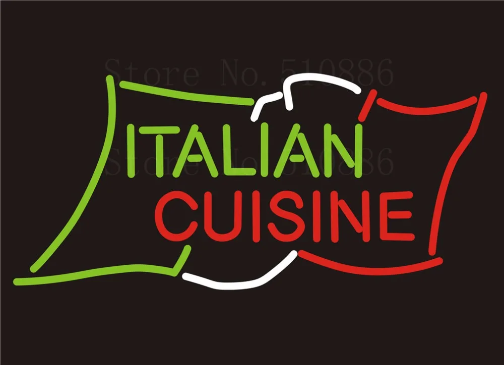 Custom NEON Sign Board Italian Cuisine Menu Food Glass Tube Bar Pub Club Display Store Shop Light Signboard Signage Signs 17*14"
Custom NEON Sign Board Italian Cuisine Menu Food Glass Tube Bar Pub Club Display Store Shop Light Signboard Signage Signs 17*14"