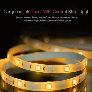 DC5V 2 Meters 60LED WIFI Intelligent RGB Strip Light Supported App Control 16 Colors Android/ IOS System IP65 Party Club Bar Pub
DC5V 2 Meters 60LED WIFI Intelligent RGB Strip Light Supported App Control 16 Colors Android/ IOS System IP65 Party Club Bar Pub