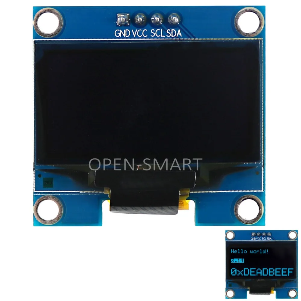 OLED Display Module 1.3 inch OLED Module Screen 128x64 Blue Color I2C for Arduino OLED Display
OLED Display Module 1.3 inch OLED Module Screen 128x64 Blue Color I2C for Arduino OLED Display