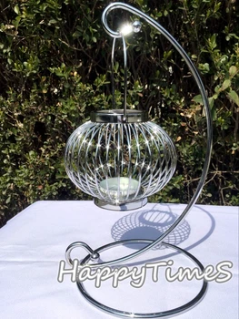 33cm High Wedding Decoration Crystal Candlesticks Glass Hanging Candle Holders Candle Jars Bird Cage Design
33cm High Wedding Decoration Crystal Candlesticks Glass Hanging Candle Holders Candle Jars Bird Cage Design