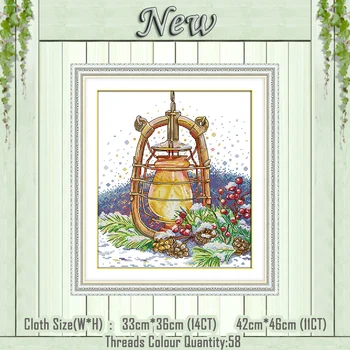Snow Night Oil Lamp scenery painting counted print on the canvas DMC 11CT 14CT kit chinese Cross Stitch embroider needlework Set
Snow Night Oil Lamp scenery painting counted print on the canvas DMC 11CT 14CT kit chinese Cross Stitch embroider needlework Set