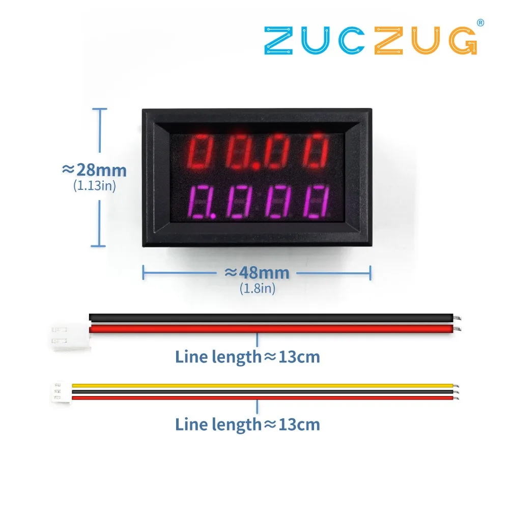 4 Bit Digital Voltmeter Ammeter DC 200V 10A Red Blue LED Dual Display Voltage Amp Panel Meter 12v 24v Car Current Monitor Tester
4 Bit Digital Voltmeter Ammeter DC 200V 10A Red Blue LED Dual Display Voltage Amp Panel Meter 12v 24v Car Current Monitor Tester