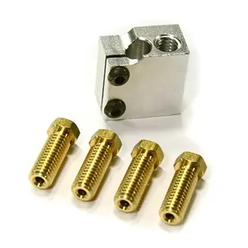 V6 Volcano Extruder Pack 4 Nozzles 1 Heater Block for RepRap 3D Printer 1.75/3mm filament
V6 Volcano Extruder Pack 4 Nozzles 1 Heater Block for RepRap 3D Printer 1.75/3mm filament