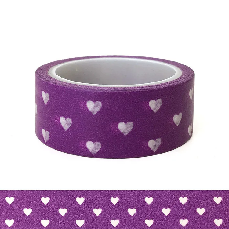 20pcs/set Kawai Cartoon Washi Tape Brilliant Purple Love Lovers Holiday DIY Decorative Heart Stickers Washi Tape Wholesaler
20pcs/set Kawai Cartoon Washi Tape Brilliant Purple Love Lovers Holiday DIY Decorative Heart Stickers Washi Tape Wholesaler