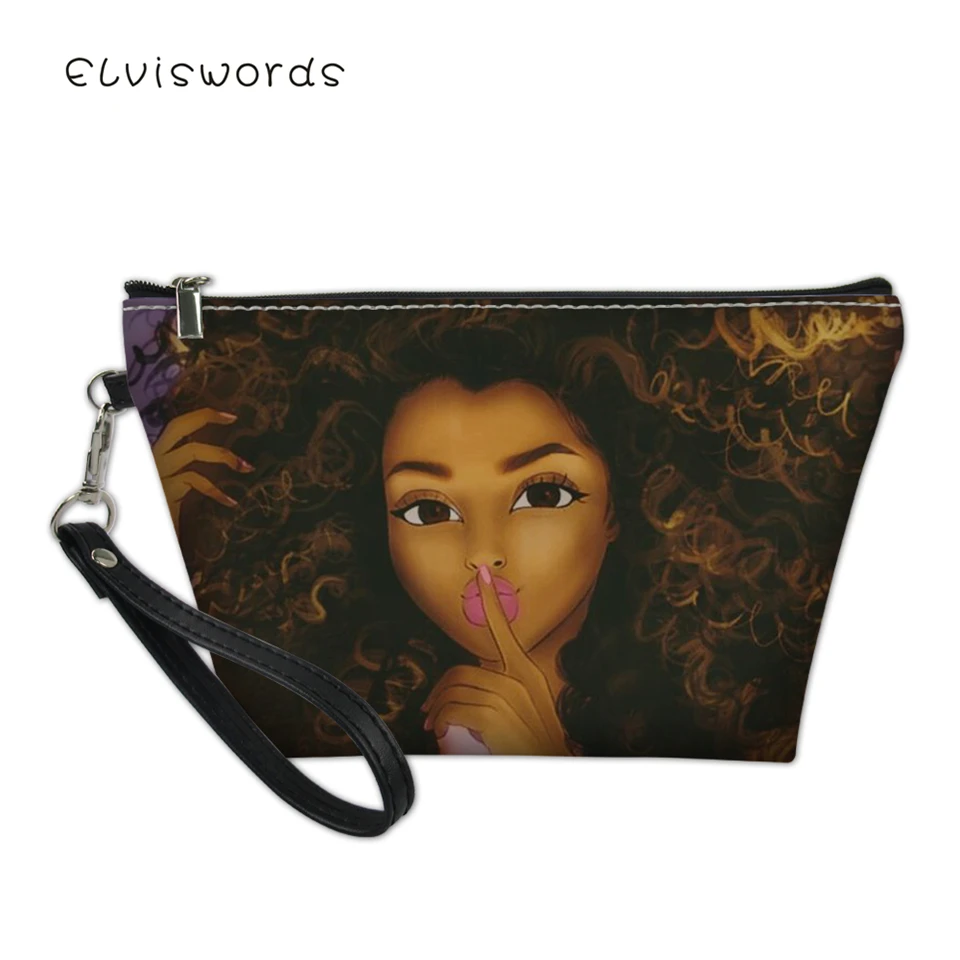 ELVISWORDS Fashion Female Cosmetic Bags African Girls Prints Pattern Women Small Travel Make Up Bag Girls Organizer Toiletry Bag
ELVISWORDS Fashion Female Cosmetic Bags African Girls Prints Pattern Women Small Travel Make Up Bag Girls Organizer Toiletry Bag