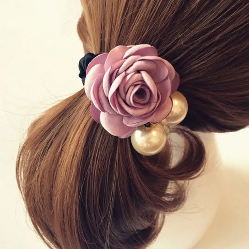 New 1PC Big Flower Pearl Korean Style Hair Rope for WomenFashion Charming Hair Accessories 6 Colors
New 1PC Big Flower Pearl Korean Style Hair Rope for WomenFashion Charming Hair Accessories 6 Colors