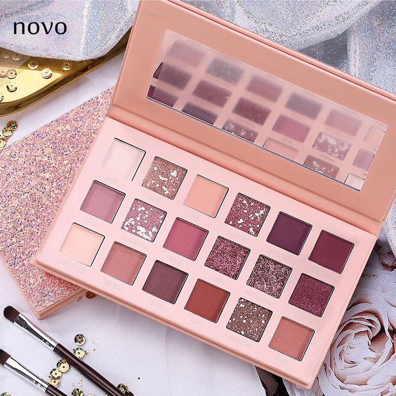 NOVO INS fashion 18 Color Shimmer Glitter Eye Shadow Pallete Desert Rose eyeshadow matte High quality Fairy eye makeup
NOVO INS fashion 18 Color Shimmer Glitter Eye Shadow Pallete Desert Rose eyeshadow matte High quality Fairy eye makeup