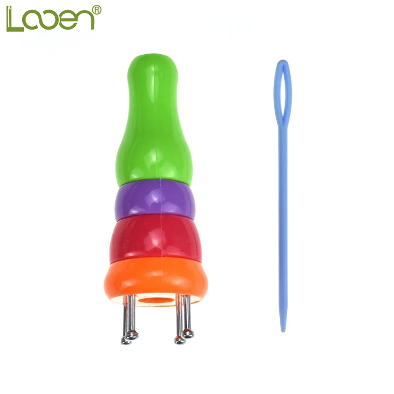 Looen Rope Knit Knitter Plastic Handy Sewing Needles Knitting Spool Knitter 4 Prong Knitter Tool For Women DIY Craft Tools 
Looen Rope Knit Knitter Plastic Handy Sewing Needles Knitting Spool Knitter 4 Prong Knitter Tool For Women DIY Craft Tools