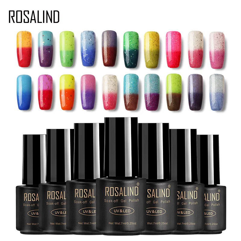 ROSALIND Gel 1S shimmerTemperature Change hybrid varnishes color gradual change efffect of Nail Polish semi-permanent Nail Art
ROSALIND Gel 1S shimmerTemperature Change hybrid varnishes color gradual change efffect of Nail Polish semi-permanent Nail Art