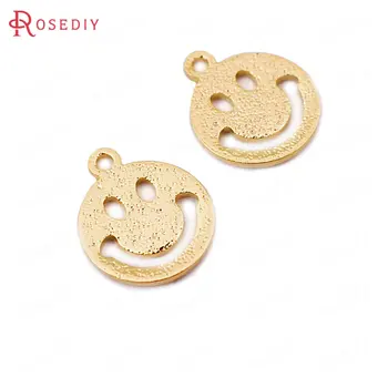(33577)20PCS 8*10MM 10*12MM 24K Gold Color Brass Round Smile Face Charms Pendants High Quality Diy Jewelry Findings Accessories
(33577)20PCS 8*10MM 10*12MM 24K Gold Color Brass Round Smile Face Charms Pendants High Quality Diy Jewelry Findings Accessories