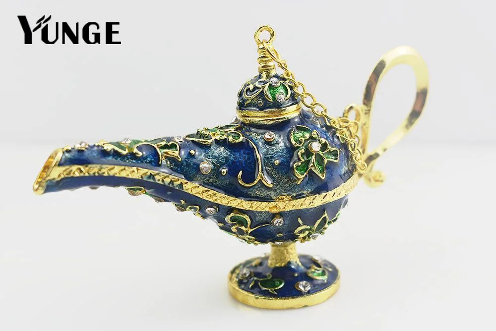 YUNGE Vintage Metal Aladdins Magic lamp Figurines tin alloy retro Souvenir Wedding Home Decoration Collectible Aladin Lamp
YUNGE Vintage Metal Aladdins Magic lamp Figurines tin alloy retro Souvenir Wedding Home Decoration Collectible Aladin Lamp