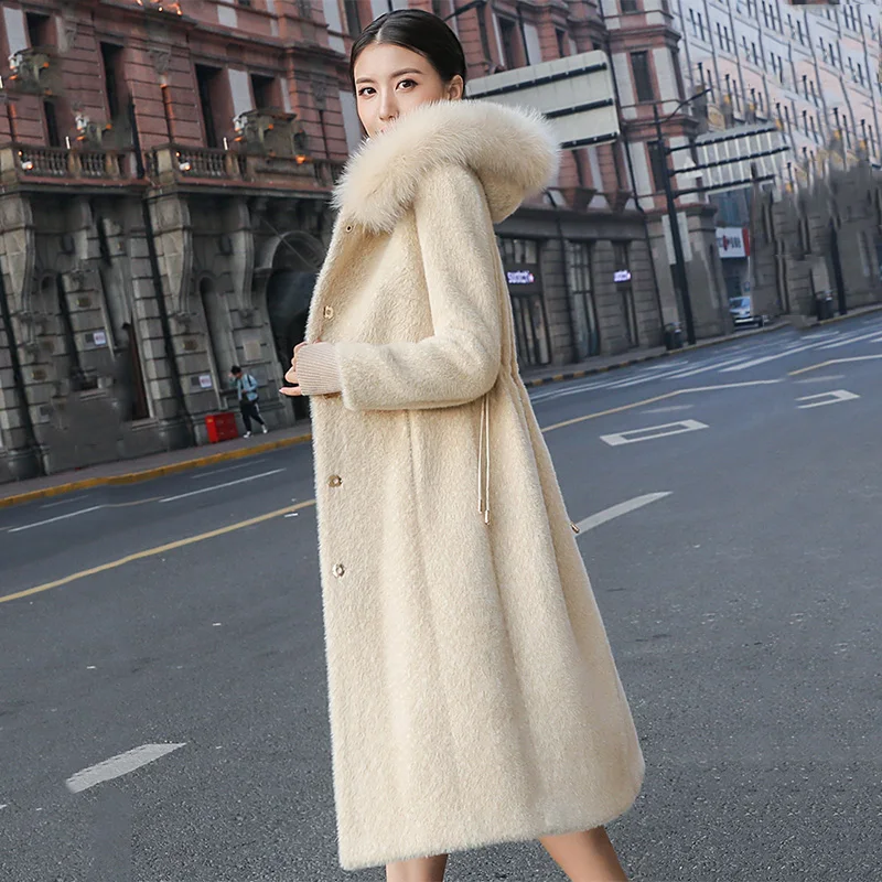 Plus Size 3XL Luxury Thick Warm Women Winter Coat Real Fox Fur Collar Hooded Gold Mink Cashmere's Jacket Outwear Overcoat G518
Plus Size 3XL Luxury Thick Warm Women Winter Coat Real Fox Fur Collar Hooded Gold Mink Cashmere's Jacket Outwear Overcoat G518