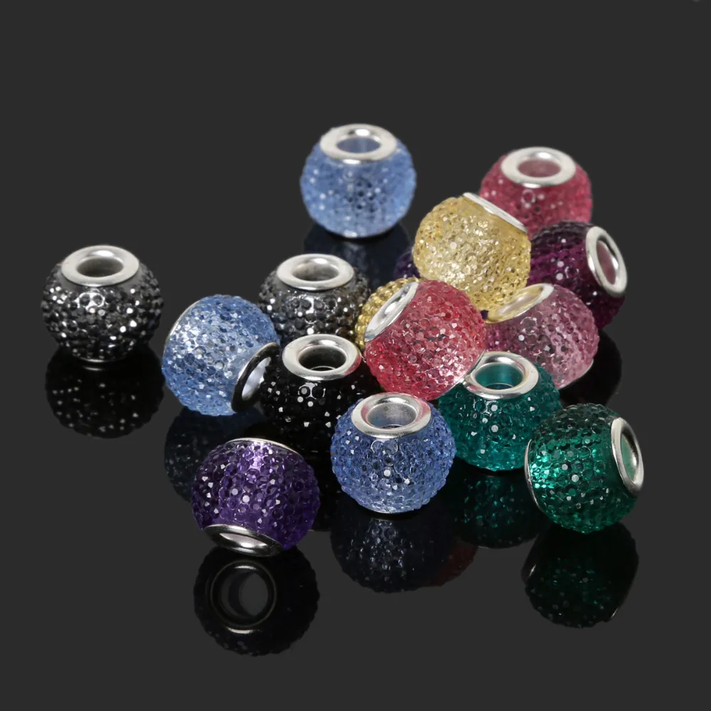 New 100pcs 10x12mm Mixed Color Resin Big Hole European Beads Oblate Bead Charm Fit Bracelet Necklace DIY Fashion Jewelry
New 100pcs 10x12mm Mixed Color Resin Big Hole European Beads Oblate Bead Charm Fit Bracelet Necklace DIY Fashion Jewelry